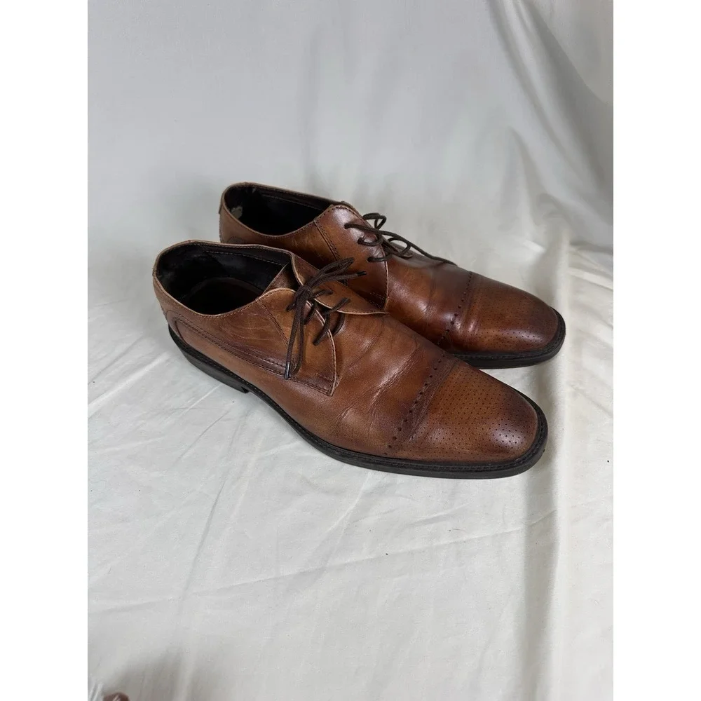 BOSI Giovaneli-H Men's Brown Leather Oxford Dress Shoes Size 41 (US 8)  Columbia